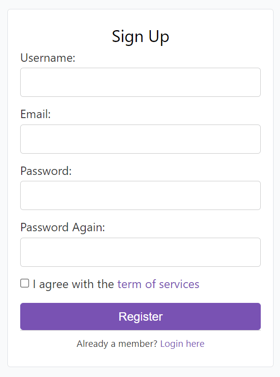 Form HTML